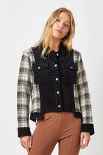 Load image into Gallery viewer, 5764-Plaid Sleeve Corduroy Jacket
