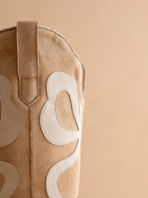 Load image into Gallery viewer, 6584- The Bowie | Almond Western Fall Boot with Cream Inlay
