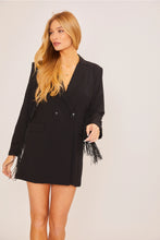 Load image into Gallery viewer, 4705- FRINGE BLAZER DRESS
