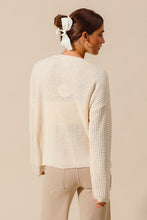 Load image into Gallery viewer, 4906-GRANNY SQUARE CROCHET SWEATER TOP
