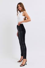 Load image into Gallery viewer, 4626- JUDY BLUE HW Faux Leather &amp; Denim Skinny
