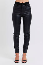 Load image into Gallery viewer, 4626- JUDY BLUE HW Faux Leather &amp; Denim Skinny
