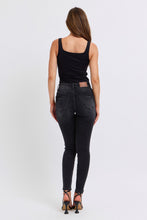 Load image into Gallery viewer, 5419- JUDY BLUE MID RISE TUMMY CONTROL SKINNY-BLACK
