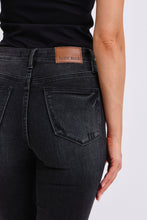 Load image into Gallery viewer, 5419- JUDY BLUE MID RISE TUMMY CONTROL SKINNY-BLACK
