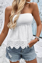 Load image into Gallery viewer, 6058- Strapless Slim Fit Crop Top-WHITE
