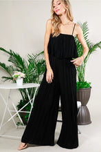 Load image into Gallery viewer, 4788-Pleated Jumpsuit Wide-Leg Wavy Hem
