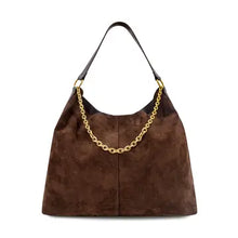 Load image into Gallery viewer, 6476- Sava Suede Tote Bag-BROWN
