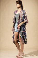 Load image into Gallery viewer, 6496- Midnight Moss Tie-Dye Kimono
