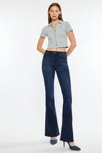 Load image into Gallery viewer, 5253- KAN CAN  - Mid Rise Flare JEANS-DARK WASH
