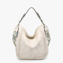 Load image into Gallery viewer, JEN &amp; CO Aris Whipstitch Hobo/Crossbody w/ Guitar Strap
