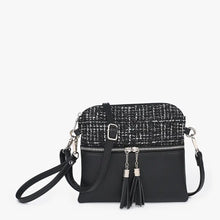 Load image into Gallery viewer, Tara Tweed Crossbody/Wristlet
