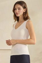 Load image into Gallery viewer, 6678- Airsoft Reversible Modal U-V Neck Tank-WHITE
