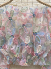 Load image into Gallery viewer, 6232- Floral Embellished Sheer Blouse
