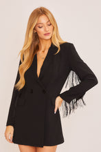 Load image into Gallery viewer, 4705- FRINGE BLAZER DRESS
