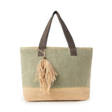 Load image into Gallery viewer, 6001- MYRA-Myra Willow Wanderer Tote Bag in Willow Green
