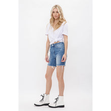 Load image into Gallery viewer, 4963- MICA High Rise Stretch Midi Shorts - Vintage Style
