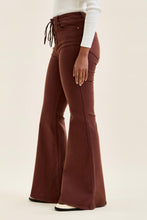 Load image into Gallery viewer, 6520- JUDY BLUE -HW JAQUELINE Flare w/ Lace Up C Cocoa Brown
