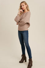 Load image into Gallery viewer, 4764-TEXTURED VERSATILE SWEATER PULLOVER-LATTE
