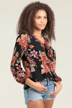 Load image into Gallery viewer, 5445- Surplus Neckline Long Sleeve Printed Blouse
