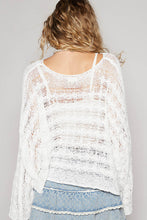 Load image into Gallery viewer, 5793-POL Cropped Twisted Cable Solid Top-IVORY
