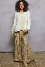 Load image into Gallery viewer, 5795- POL Floral Lace Crochet V-Neck Top-IVORY
