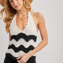 Load image into Gallery viewer, 6311- Halter Sweater Knit Cami Top

