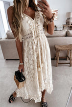 Load image into Gallery viewer, 4009-Summer lace swing maxi dress
