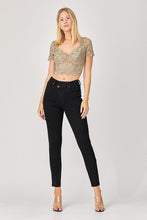 Load image into Gallery viewer, 3694-HIGH RISE CROSSOVER LOOSE ANKLE SKINNY
