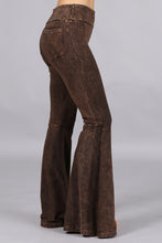 Load image into Gallery viewer, 4733-Mineral washed cotton french terry pants-BROWN
