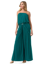 Load image into Gallery viewer, 3539-WIDE LEG JUMPSUIT W/ RING BELT-JADE
