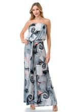 Load image into Gallery viewer, 4398-WIDE LEG JUMPSUIT W/ RING BELT-GREY
