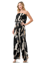 Load image into Gallery viewer, 4395-WIDE LEG JUMPSUIT W/ RING BELT-LEAF
