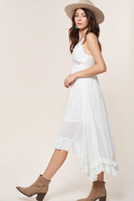 Load image into Gallery viewer, 3426-Breeze Hi Low Long Slip Dress-WHITE
