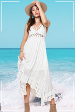 Load image into Gallery viewer, 3426-Breeze Hi Low Long Slip Dress-WHITE
