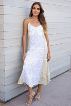 Load image into Gallery viewer, 3643-EYELET SMOCKED FLORAL BEADED MAXI DRESS
