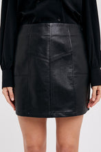 Load image into Gallery viewer, 4760-FAUX LEATHER MINI SKIRT
