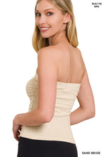 Load image into Gallery viewer, 3585-COTTON TUBE BUILT-IN BRA TOP-NUDE
