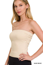 Load image into Gallery viewer, 3585-COTTON TUBE BUILT-IN BRA TOP-NUDE
