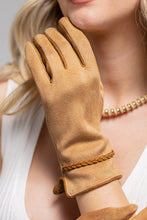 Load image into Gallery viewer, Smart Touch Braided Band Suede Gloves
