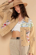 Load image into Gallery viewer, 3934-Contrast button down corduroy jacket-BEIGE
