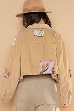 Load image into Gallery viewer, 3934-Contrast button down corduroy jacket-BEIGE
