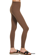 Load image into Gallery viewer, 5452-Premium Microfiber Full Length Leggings-BROWN
