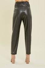 Load image into Gallery viewer, 3794-SOFT STRETCHY FAUX LEATHER PAPER BAG PANTS
