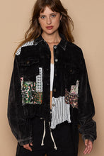 Load image into Gallery viewer, 3922- Button down contrast patches corduroy jacket
