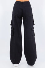 Load image into Gallery viewer, 3741-HIGH WAIST WIDE LEG POCKET PANTS
