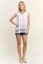 Load image into Gallery viewer, 6338- Casual Crochet Tank Top-WHITE
