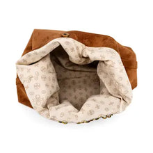 Load image into Gallery viewer, 6475- Sava Suede Tote Bag-CAMEL
