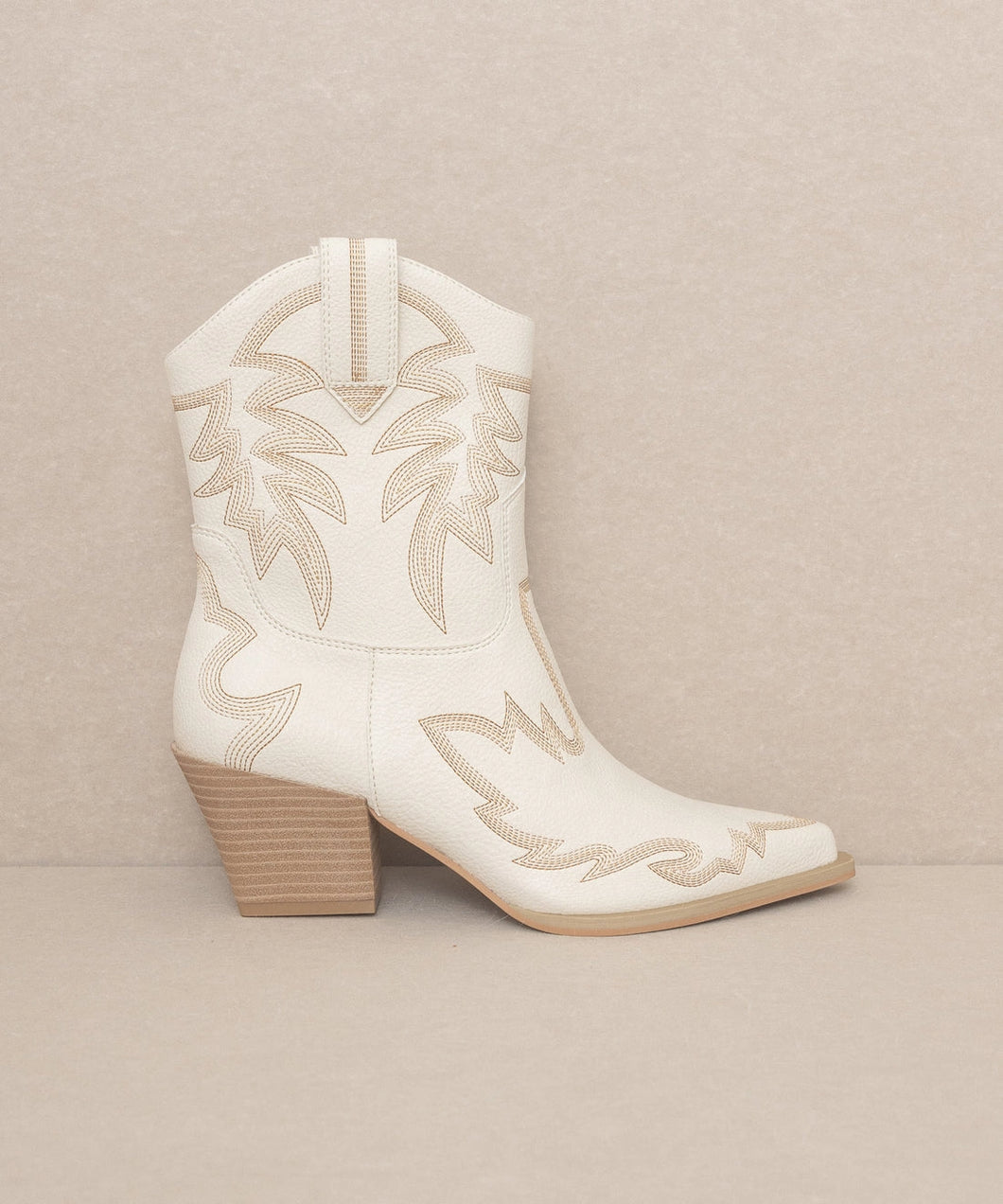 5229-OASIS SOCIETY-The Nantes Beige | Western Embroidered Cowboy Boot