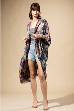 Load image into Gallery viewer, 6496- Midnight Moss Tie-Dye Kimono
