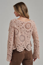 Load image into Gallery viewer, 6589- Chenille Yarn Knitted Fall Sweater -OATMEAL

